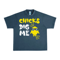 Midnight Navy chicks dig me Urban Heavy Tee - linhVisuals