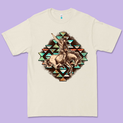 Aztec Symbol Rodeo Premium Tee Designed By Fadigitalartstudio