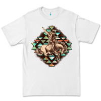White Aztec symbol rodeo Premium Tee - FaDigitalArtStudio