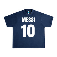 Navy messi 10 Urban Heavy Tee - linhVisuals