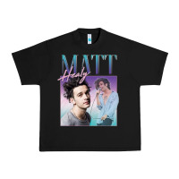 Black matt healy homage Urban Heavy Tee - linhVisuals