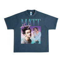 Midnight Navy matt healy homage Urban Heavy Tee - linhVisuals