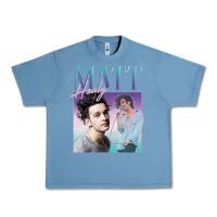 Pebble Blue matt healy homage Urban Heavy Tee - linhVisuals