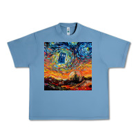 Pebble Blue van gogh never saw gallifrey Urban Heavy Tee - linhVisuals