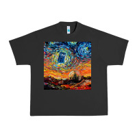 Pigment Black van gogh never saw gallifrey Urban Heavy Tee - linhVisuals