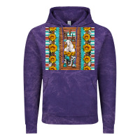 Cloud Purple goat family mom sunflowers serape leopard cowhide tumbler Vintage Hoodie - Artiststas