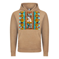 Vintage Coffee goat family mom sunflowers serape leopard cowhide tumbler Vintage Hoodie - Artiststas