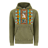 Vintage Olive goat family mom sunflowers serape leopard cowhide tumbler Vintage Hoodie - Artiststas