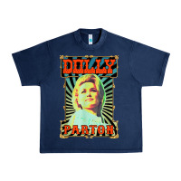 Navy #parton vintage Urban Heavy Tee - linhVisuals