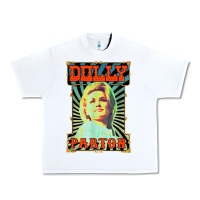 White #parton vintage Urban Heavy Tee - linhVisuals