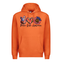 Carrot peace love america Premium Hoodie - BarkalooDesign
