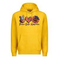 Lemon peace love america Premium Hoodie - BarkalooDesign