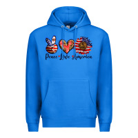 True Royal peace love america Premium Hoodie - BarkalooDesign