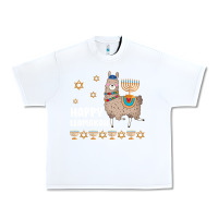White happy llamakah llama withorah jewish Urban Heavy Tee - linhVisuals
