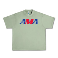 Oil Green american motorcyclist association (AMA) Urban Heavy Tee - linhVisuals