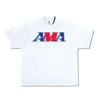 White american motorcyclist association (AMA) Urban Heavy Tee - linhVisuals