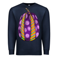 Navy watercolor halloween pumpkin Premium Sweatshirt - RanaPortraitStore