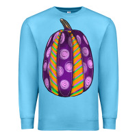 Ocean Blue watercolor halloween pumpkin Premium Sweatshirt - RanaPortraitStore
