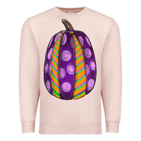 Pale Pink watercolor halloween pumpkin Premium Sweatshirt - RanaPortraitStore