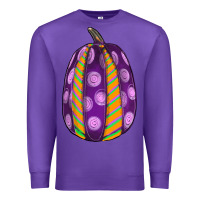 Purple watercolor halloween pumpkin Premium Sweatshirt - RanaPortraitStore