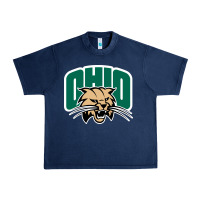 Navy ohio bobc Urban Heavy Tee - linhVisuals