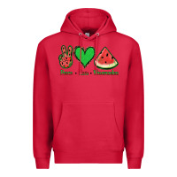 Cardinal Peace Love Watermelon Premium Hoodie - Jasminsmagicworld