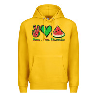 Lemon Peace Love Watermelon Premium Hoodie - Jasminsmagicworld
