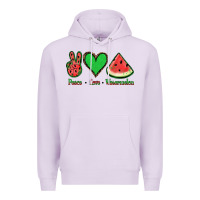 Lilac Peace Love Watermelon Premium Hoodie - Jasminsmagicworld