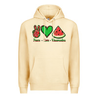 Pina Colada Peace Love Watermelon Premium Hoodie - Jasminsmagicworld