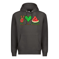 Smoke Peace Love Watermelon Premium Hoodie - Jasminsmagicworld
