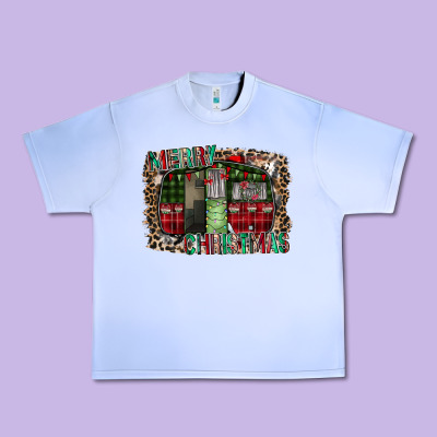 Merry Christmas Caravan Urban Heavy Tee Designed By Cowhidedigitalart
