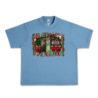 Pebble Blue merry christmas caravan Urban Heavy Tee - CowhideDigitalArt
