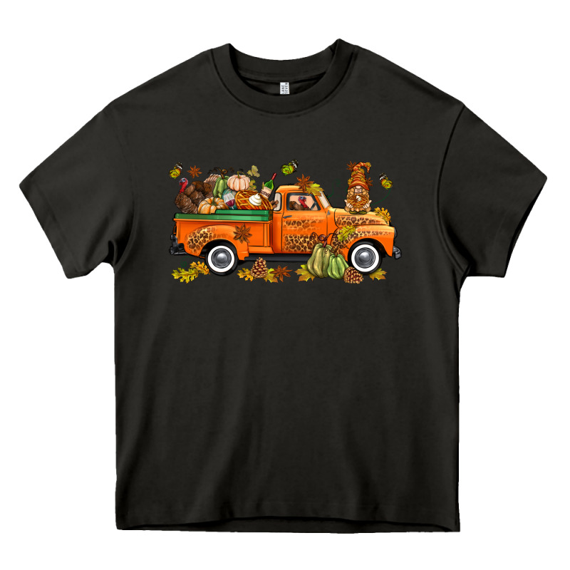 Thanksgiving Truck With Gnome Bbs Heavy Core Tee by BundleAndBundleShop | Teevron