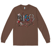 Chestnut nice nurse Long Sleeve Tee - SublimationCraftShop