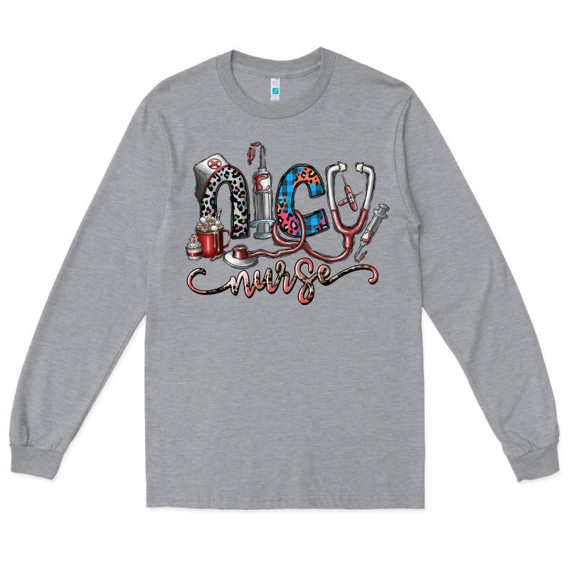 Nice Nurse Long Sleeve Tee by SublimationCraftShop | Teevron