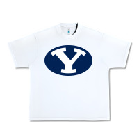 White byu couga s Urban Heavy Tee - linhVisuals