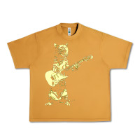 Peanut Butter cat playing guitar Urban Heavy Tee - linhVisuals