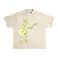 Sandshell cat playing guitar Urban Heavy Tee - linhVisuals