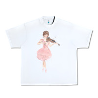 White lindsey stirling Urban Heavy Tee - linhVisuals