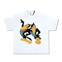 White Heckle and Jeckle Urban Heavy Tee - linhVisuals