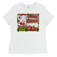 Merry Christmas Pig Ladies Tee | Teevron