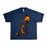 Navy Calvin Bill Watterson Urban Heavy Tee - linhVisuals
