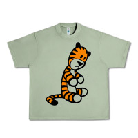 Oil Green Calvin Bill Watterson Urban Heavy Tee - linhVisuals