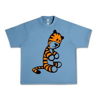 Pebble Blue Calvin Bill Watterson Urban Heavy Tee - linhVisuals