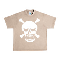 French Oak skull crossbones Urban Heavy Tee - linhVisuals