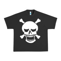 Pigment Black skull crossbones Urban Heavy Tee - linhVisuals