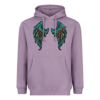Lavender turquoise leopard wings Heavyweight Hoodie - RanaPortraitStore