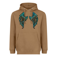 Toasted Coconut turquoise leopard wings Heavyweight Hoodie - RanaPortraitStore