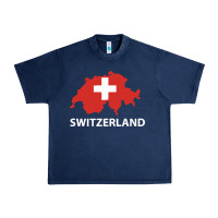 Navy switzerland Urban Heavy Tee - linhVisuals