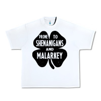 White prone to shenanigans and malarkey Urban Heavy Tee - linhVisuals
